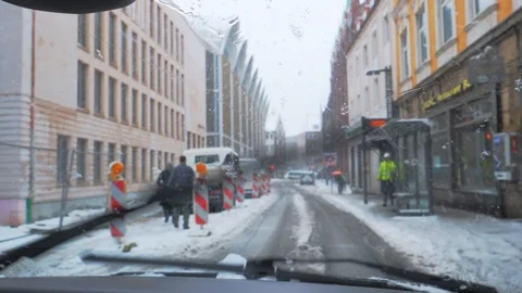 Construction work on city street. Stock Footage 94912475