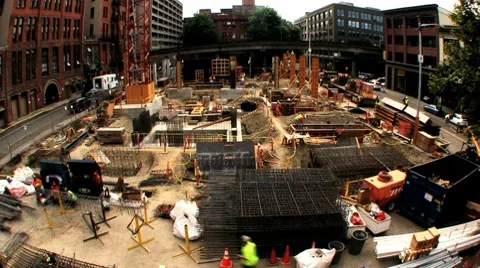 Construction work Stock Footage 8575377