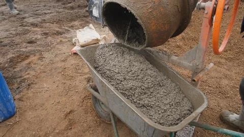 Construction work on the ground Foto stock