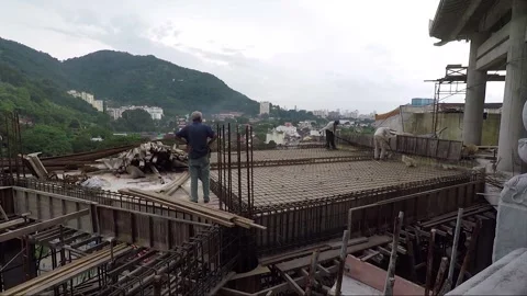 Construction Work, Kek Lok Si Buddhist Temple, George Town, Penang, Malaysia Vídeos de archivo 296343469