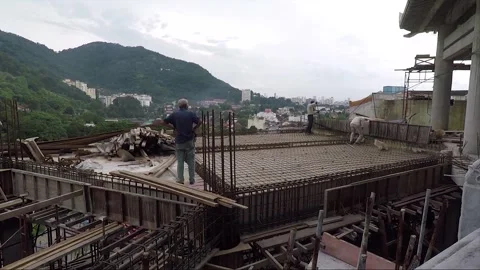 Construction Work, Kek Lok Si Buddhist Temple, George Town, Penang, Malaysia Video stock 296343747