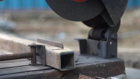 Construction work metal cutter Stock Footage 107261071