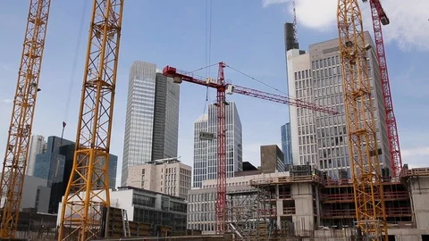 Construction Work in Metropolis Time Lapse 105306845