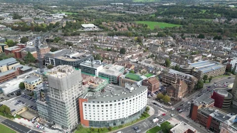 Construction work of new offices Stock Footage 253199227