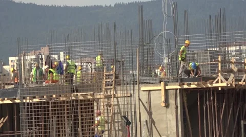 Construction work in progress Stock Footage 54709927