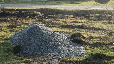 Construction work on the site Stock Footage 97837913