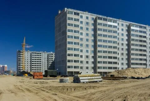 Construction work site. Stock Photos