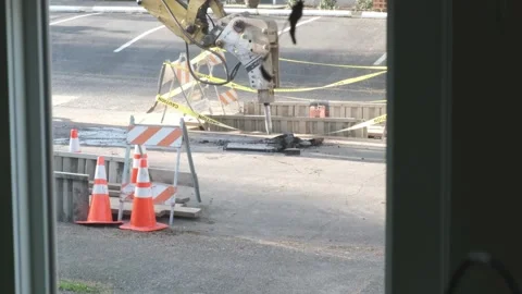 Construction work using heavy equipment San Francisco CA USA April 16 2025 Stock Footage 306803050