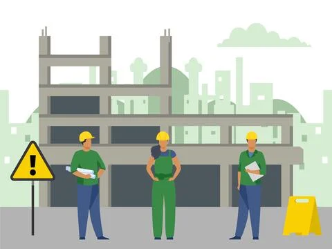 Construction Worker Concept Illustration Stock Illustration