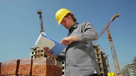 Construction worker Stock Footage 24637640