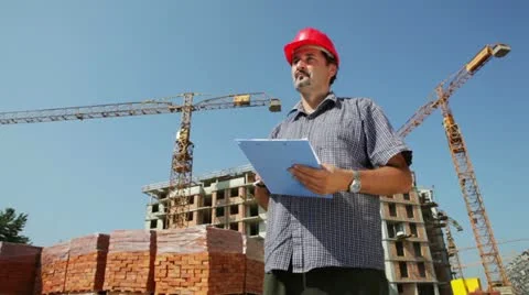 Construction worker Stock Footage 24637771