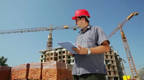 Construction worker Stock Footage 24637783