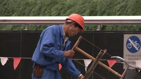 Construction worker Stock Footage 38179616