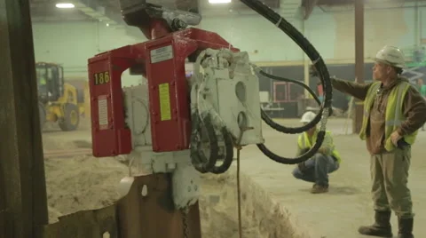 Construction Worker Giving Instruction On Construction Site Stock Footage 46589785