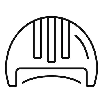 Construction worker hard hat protecting head icon Stock Illustration