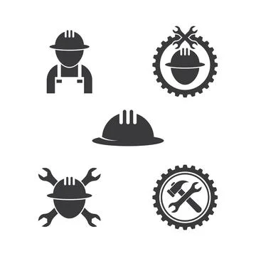 Construction worker hat Illustration