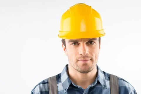 Construction worker in helmet Stock Photos