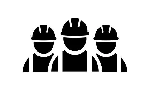 Construction worker icon. Building contractor Stock Illustration