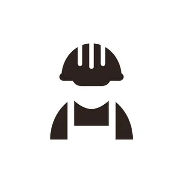 Construction worker icon Stock Illustration