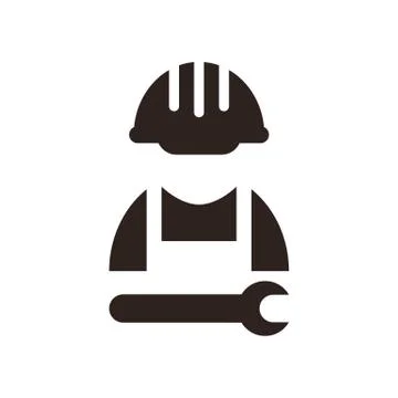 Construction worker icon Stock Illustration
