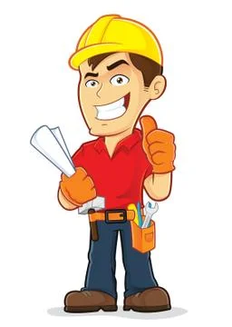 Construction Worker Stock Illustration