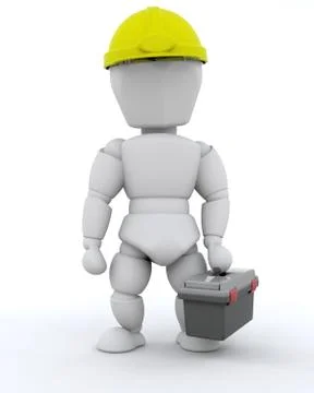 Construction Worker Stock Illustration