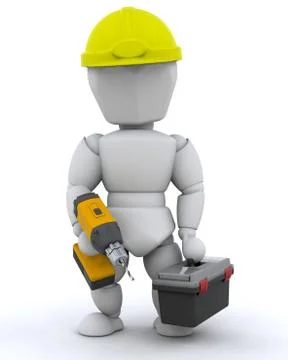 Construction Worker Stock Illustration