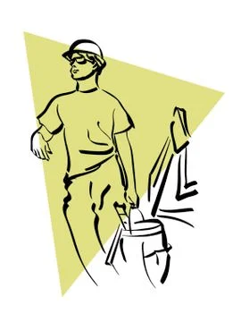 Construction worker Stock Illustration