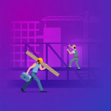 Construction Worker Stock Illustration