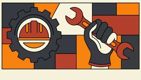 Construction Worker Illustration Stock Illustration