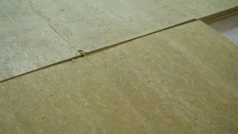 Construction Worker Insulating Concrete Floor Stock Footage 333376618