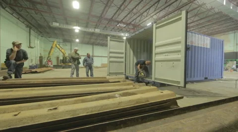 Construction Worker With Metal Sander Causing Sparks On Construction Site Stock Footage 46590479