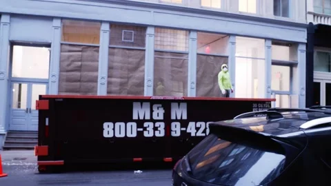 Construction Worker NYC 002 Video stock 229915224