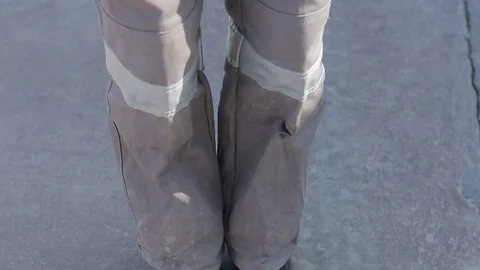 Construction worker outfit Stock Footage 77053968