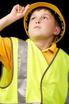 Construction worker Overseeing Progress Stock Photos