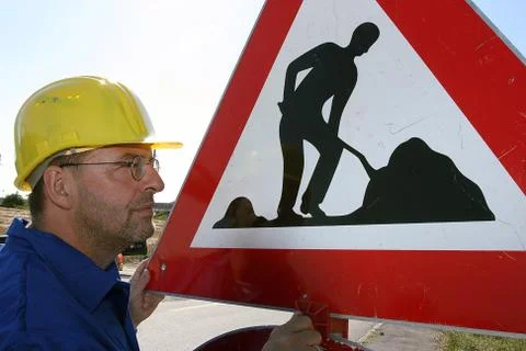 Construction worker Foto stock