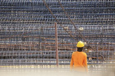 Construction worker Foto stock