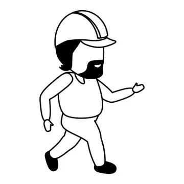 Construction worker professional Illustrazione stock