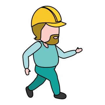 Construction worker professional Stock Illustration
