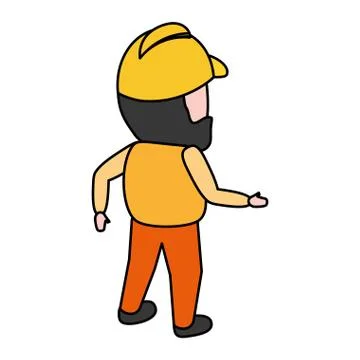 Construction worker professional Stock Illustration