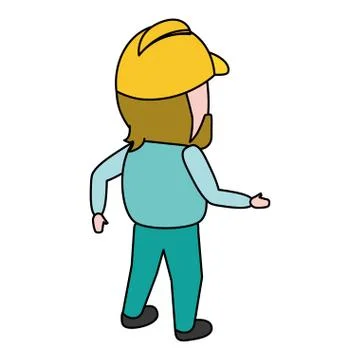 Construction worker professional Stock Illustration