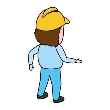 Construction worker professional Stock Illustration