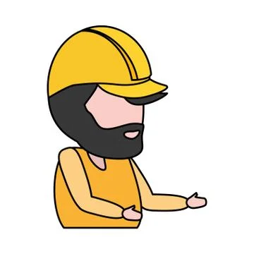 Construction worker professional Stock Illustration