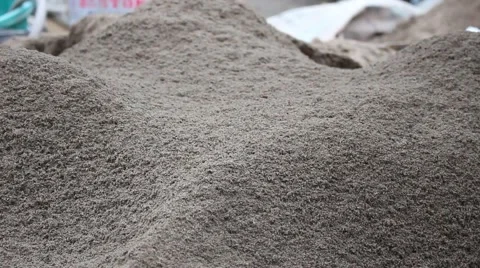 Construction worker shoveling sand. Stock Footage 46460601