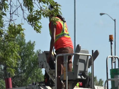 Construction Worker on Top of Asphalt Layer 스톡 동영상 80207055