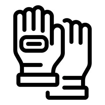 Construction worker wearing protective gloves for manual labor safety Stock Illustration