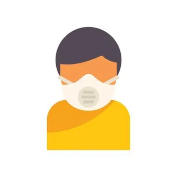 Construction worker wearing a protective mask for safety Ilustración de archivo