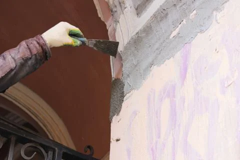 Construction worker wearing worker overall Stock Photos