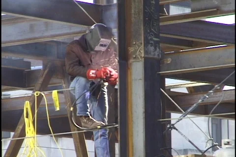 Construction Worker Welding 1 Stock Footage 297240