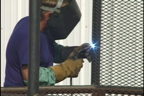 Construction Worker Welding 3 Stock Footage 297243